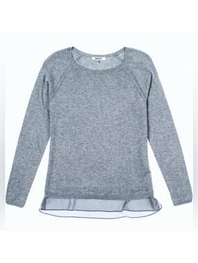 DKNY / Layered Look Sweater / Heather Gray